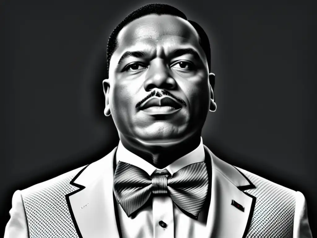 Detallada ilustración 8K de la icónica corbata de Minister Louis Farrakhan Detallada ilustración en blanco y negro de la icónica corbata de Minister Louis Farrakhan, líder carismático de la Nación del Islam