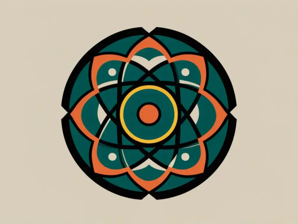 Interconexión simbólica: culto y secta en ilustración digital Digital ilustración minimalista de símbolos entrelazados, representando las diferencias entre culto y secta