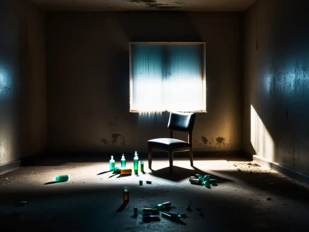 Desolación y desesperanza: la cruda realidad de la adicción en Synanon Escena desoladora en habitación de Secta Synanon: adicciones y violencia