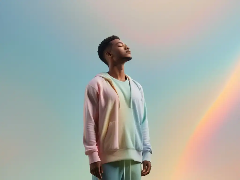 Imagen de esperanza y sanación: Persona en luz suave con expresión serena Imagen de serenidad y esperanza, persona en luz suave con expresión pacífica, símbolo de recuperación emocional tras vida secta