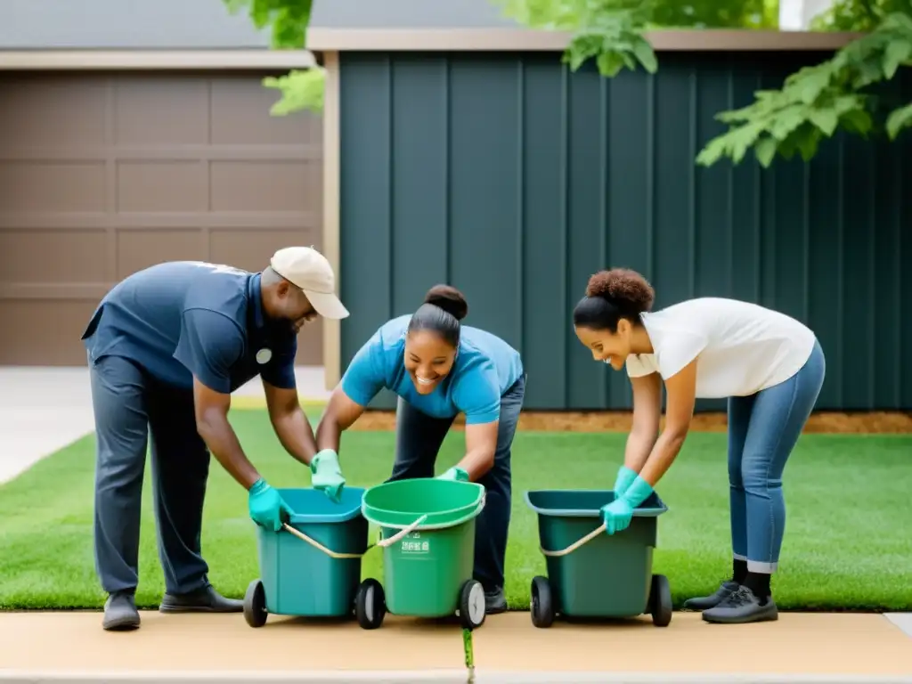 Unidos en la comunidad: Diversidad y colaboración en acción Una imagen de unidad y colaboración, mostrando diversidad en una actividad comunitaria